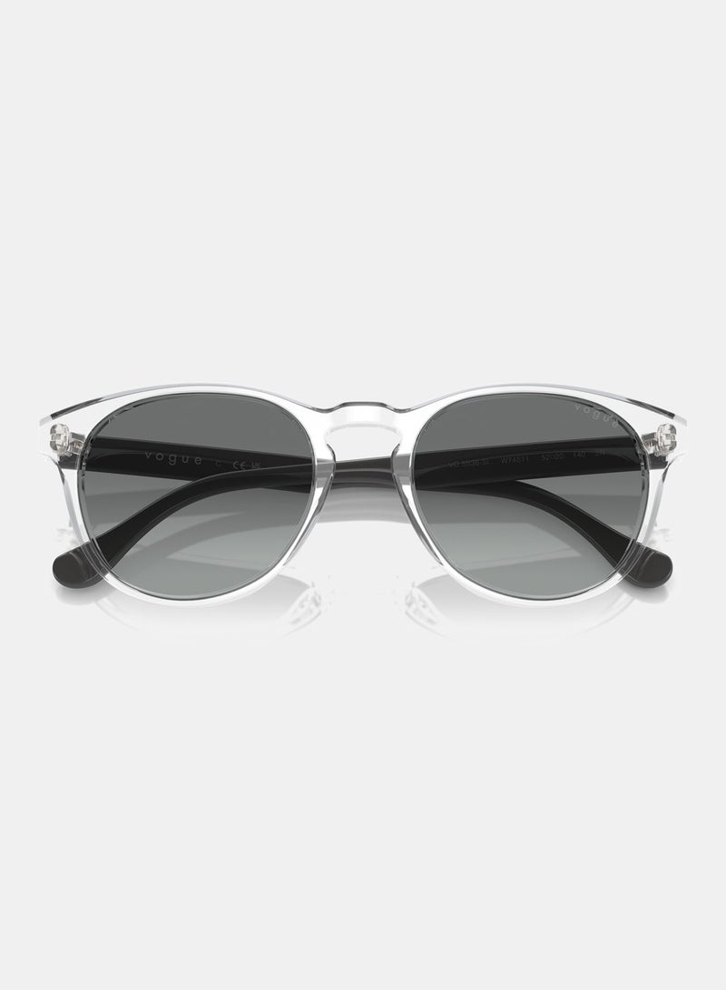 Vogue Full-Rimmed Round Sunglasses 5536SI,52, W745,11 - Image 5